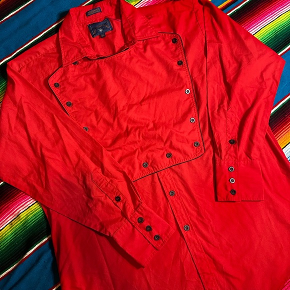 Red western bib button up - Picture 4 of 6
